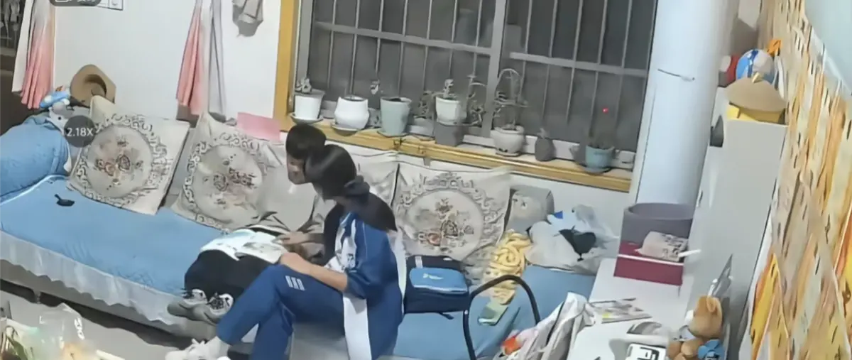 《姐姐辅导弟弟写作业》相关资源图片