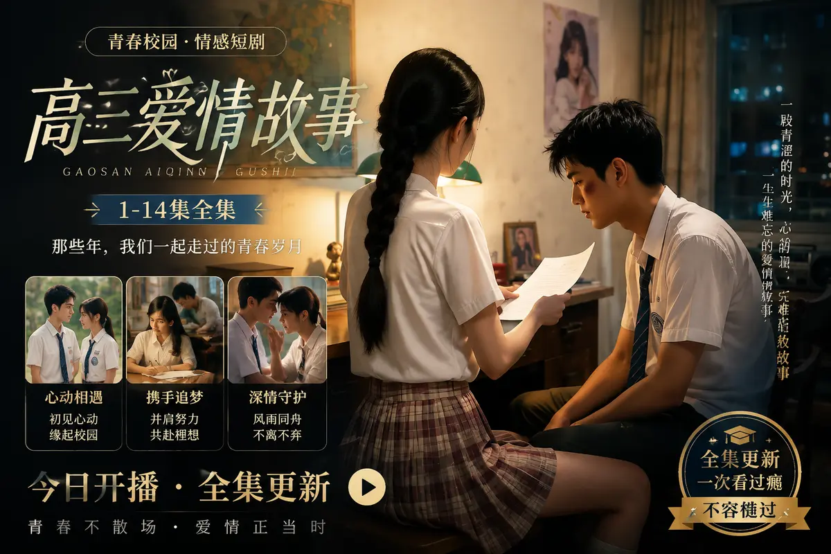 真人版AI短剧《高三爱情故事》未删减完整版全集在线观看-高三爱情故事if篇蓝光修复中字版资源下载-百度阿里云盘直链高清零卡顿-免费观看